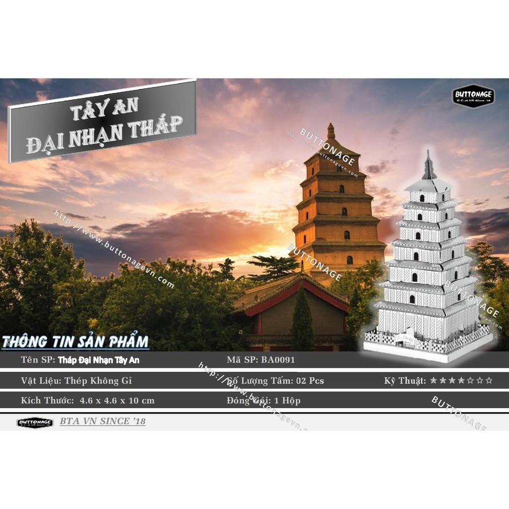 Mô Hình Lắp Ráp 3d Tháp Đại Nhạn Tây An