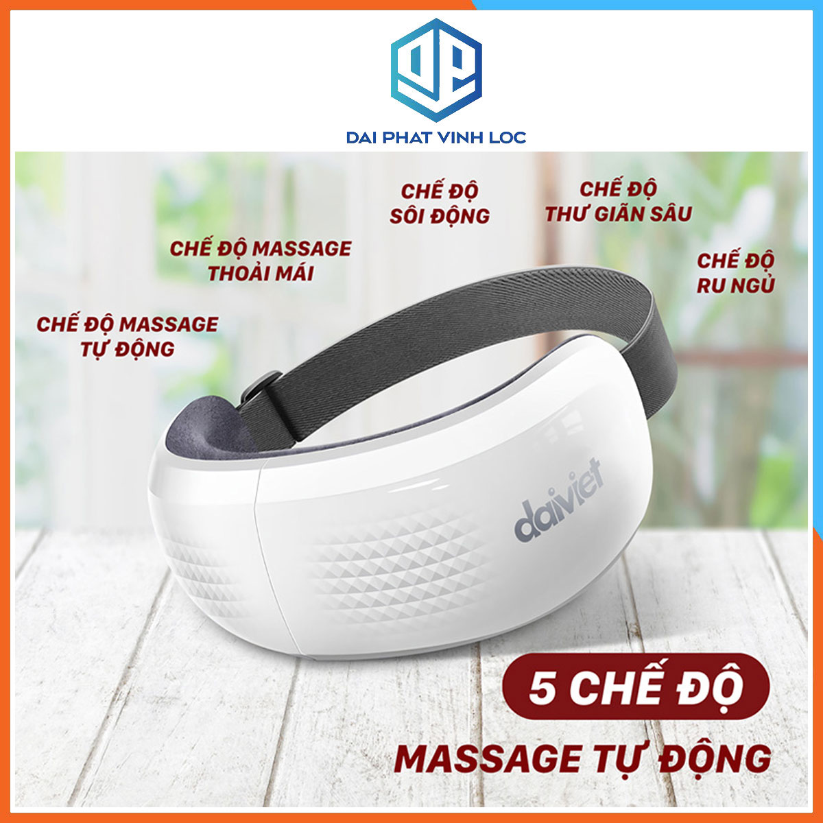 Máy massage mắt Đại Việt DVMM-00001 Túi Khí Giảm Thâm, Mỏi Hạn Chế Cận Thị - Bảo Hành 12 Tháng