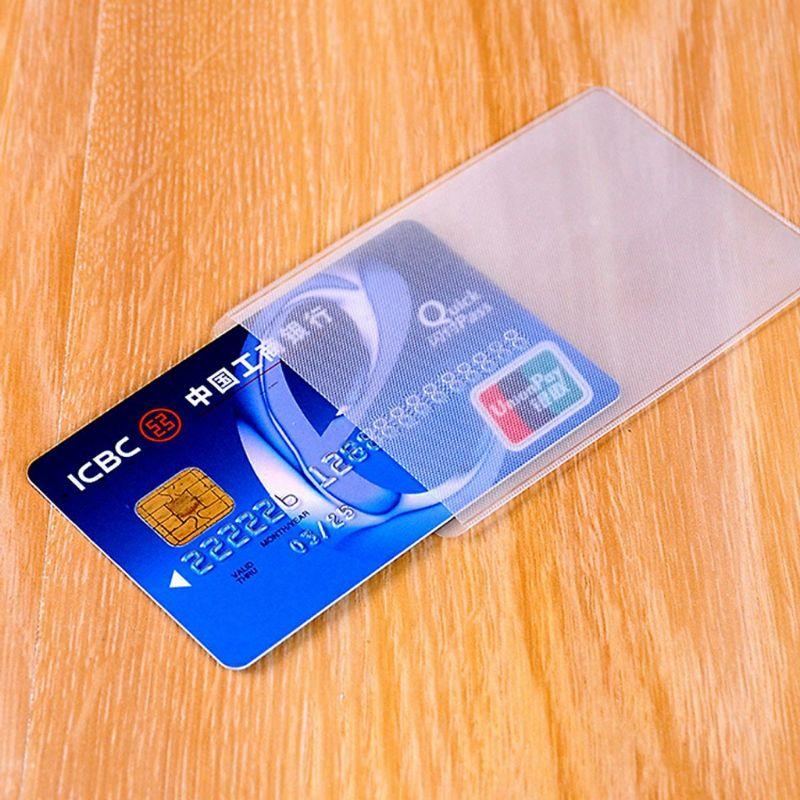 Túi bọc thẻ căn cước 1 mặt nhám - Vỏ bọc thẻ trong suốt đựng ATM chứng minh, thẻ học sinh, sinh viên ngân hàng