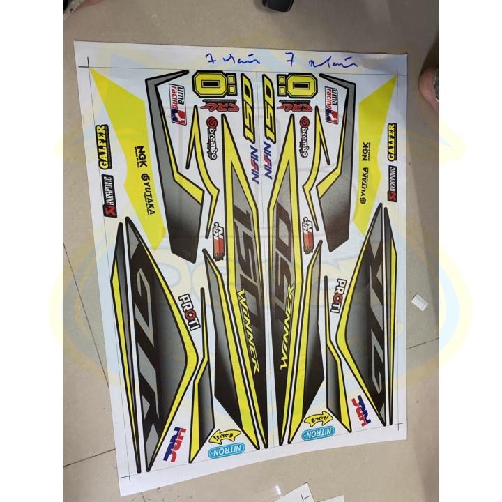 Tem rời dành cho winner GTR vàng đen