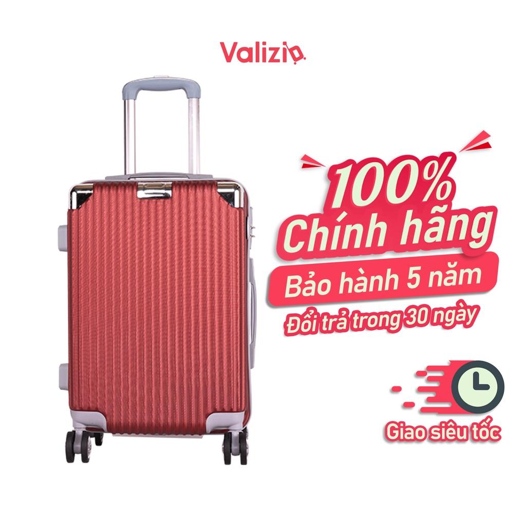 VALIZIO - Vali kéo du lịch 841 chống va đập siêu bền, tay kéo nhôm không rỉ sét size 16 và 20 inch