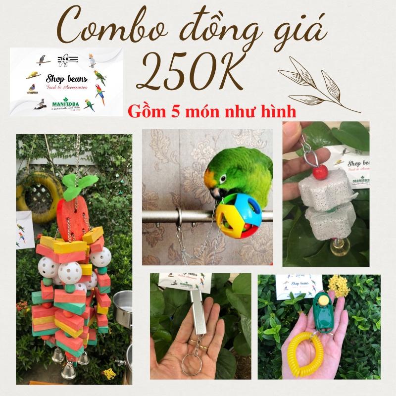 Combo đồng giá 250k đồ chơi cho vẹt