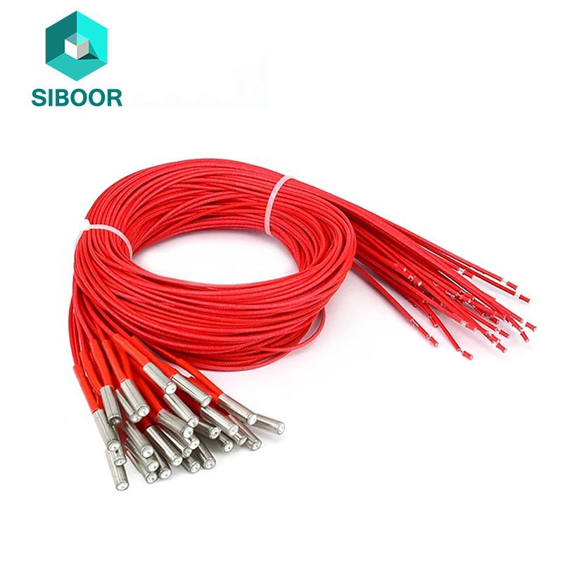 Máy in 3D Bộ phận Hộp đựng Hộp mực 12V/24V 40W 6*20MM1M Cáp reprap cho MK Mendel Reprap Bộ phận đùn 12V 24V 40W