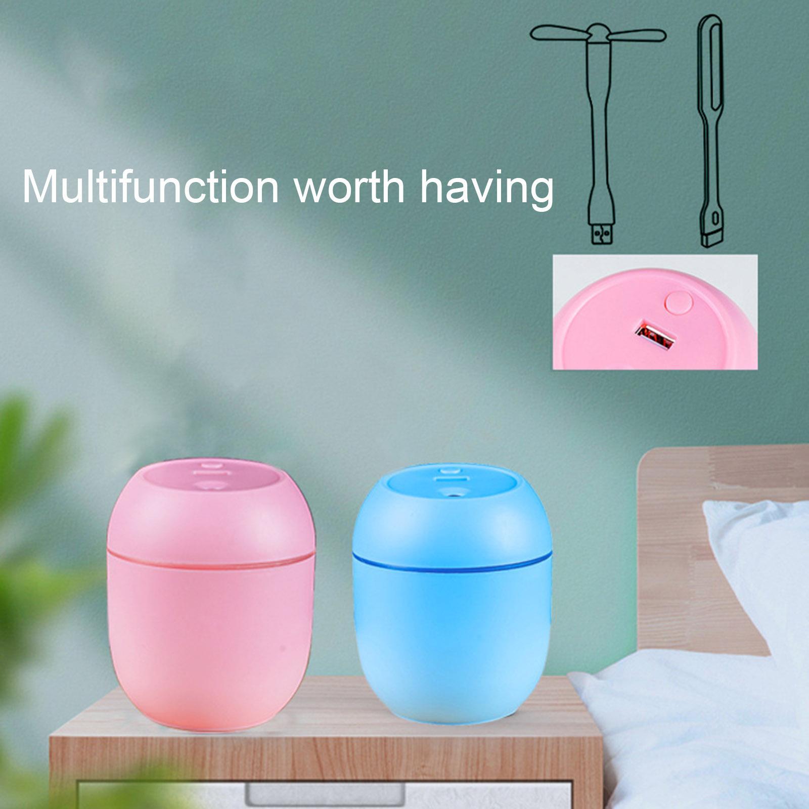 Portable Air Humidifier 250ML Oil Diffuser Fogger for  Office