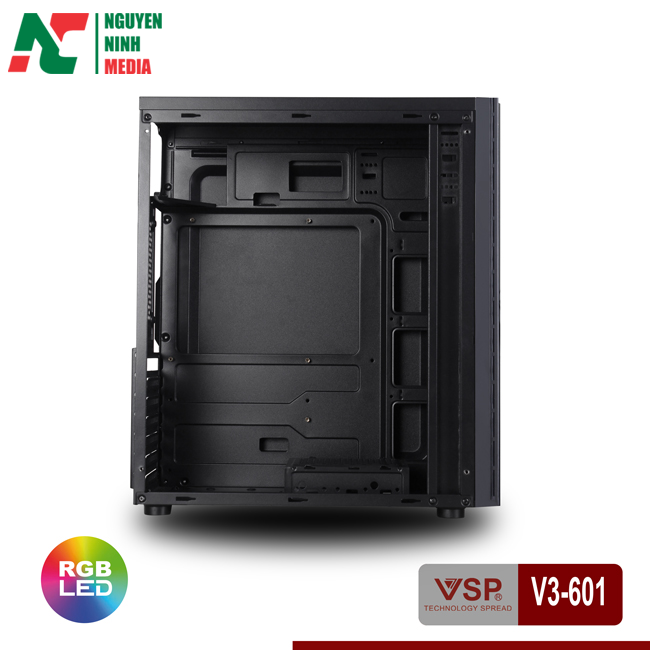 Vỏ Case Máy Tính VSP V3-601 Black (Màu Đen) - Hàng Chính Hãng