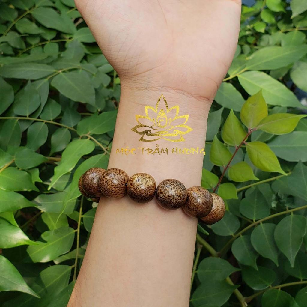 Vòng Tay Trầm Hương Hạt Tròn Đơn Size 16mm