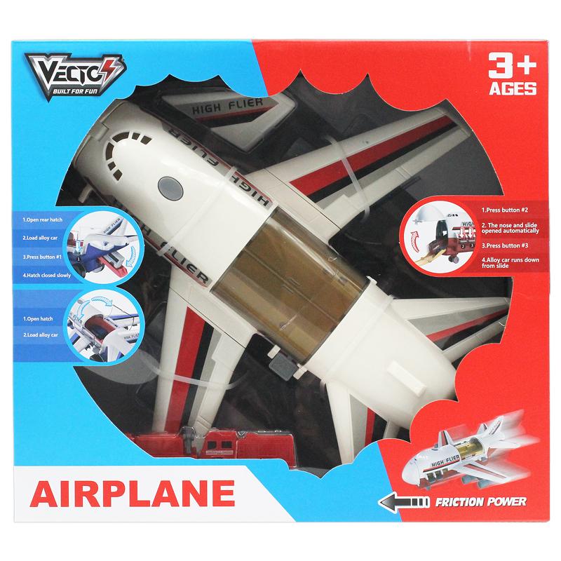 Đồ Chơi Mô Hình Máy Bay Trớn Có Đèn Và Âm Thanh - VECTO VT1824A - Màu Đỏ