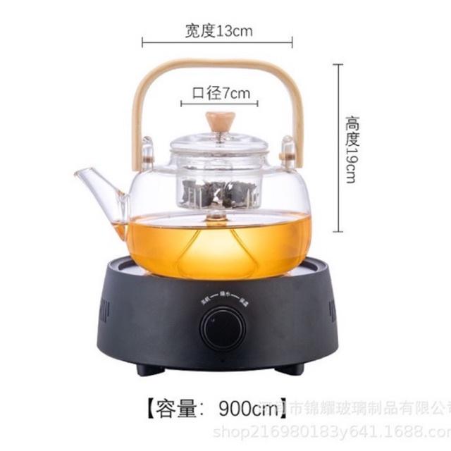 ấm trà thuỷ tinh dung tích 900ml