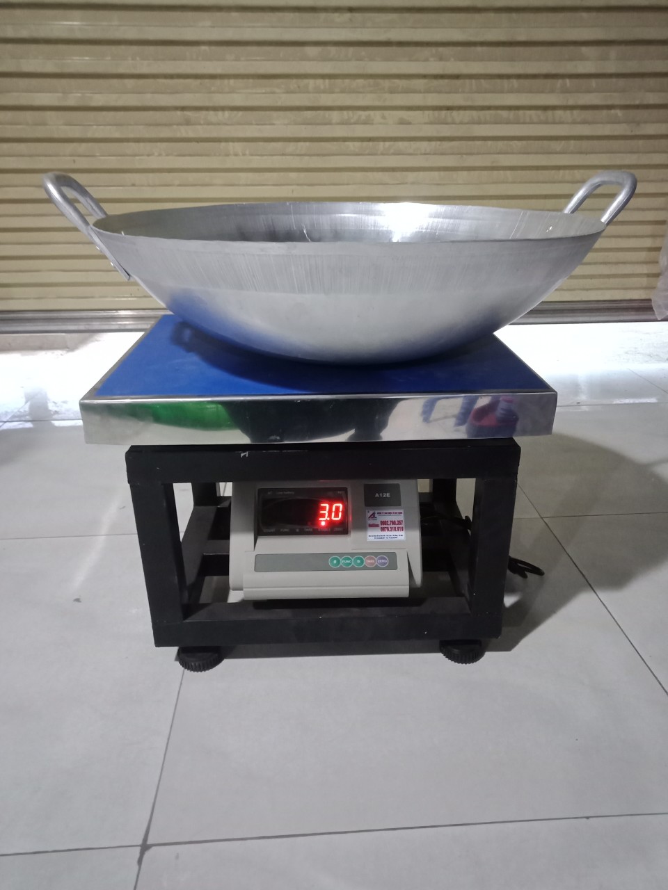 chảo nhôm công nghiệp chuyên dụng cho nhà hàng, khách sạn, bếp ăn tập thể- 60cm (3kg)