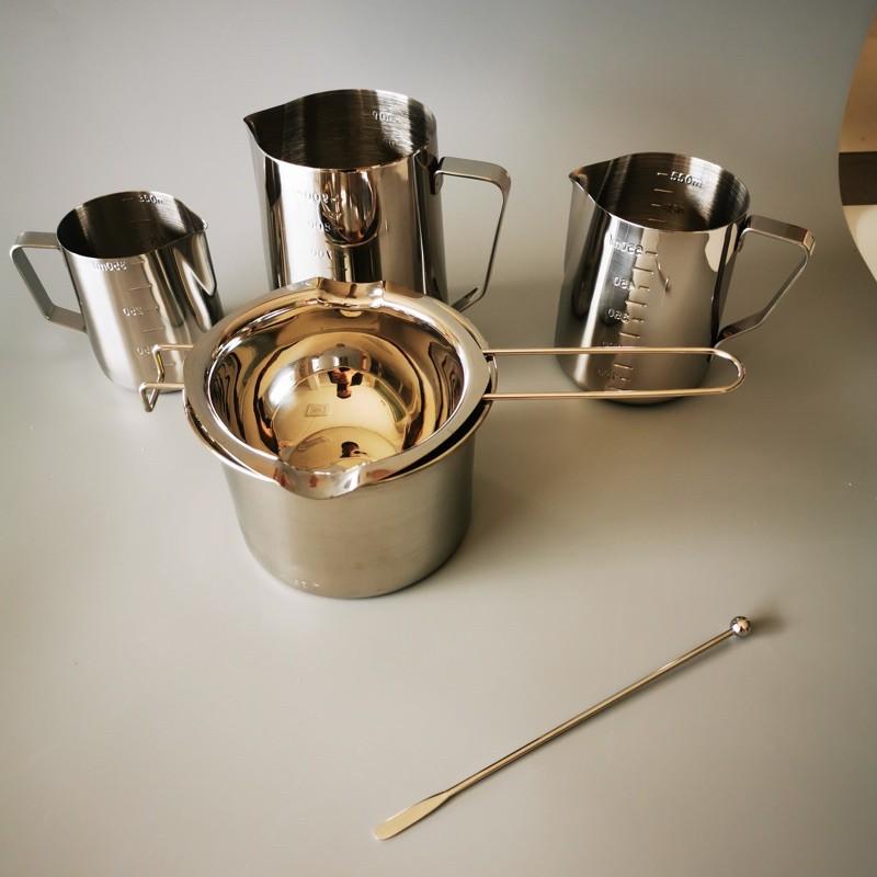 Nồi trơn /ca inox/ muỗng khuấy