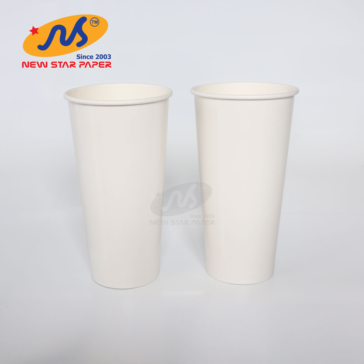 Ly giấy 22oz~649ml - Lốc 50 ly giấy trơn