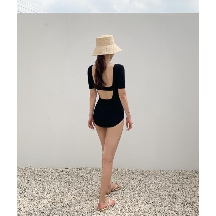 Bộ đồ bơi nữ liền thân bikini đi biển chất thun gân đủ size hàng QC