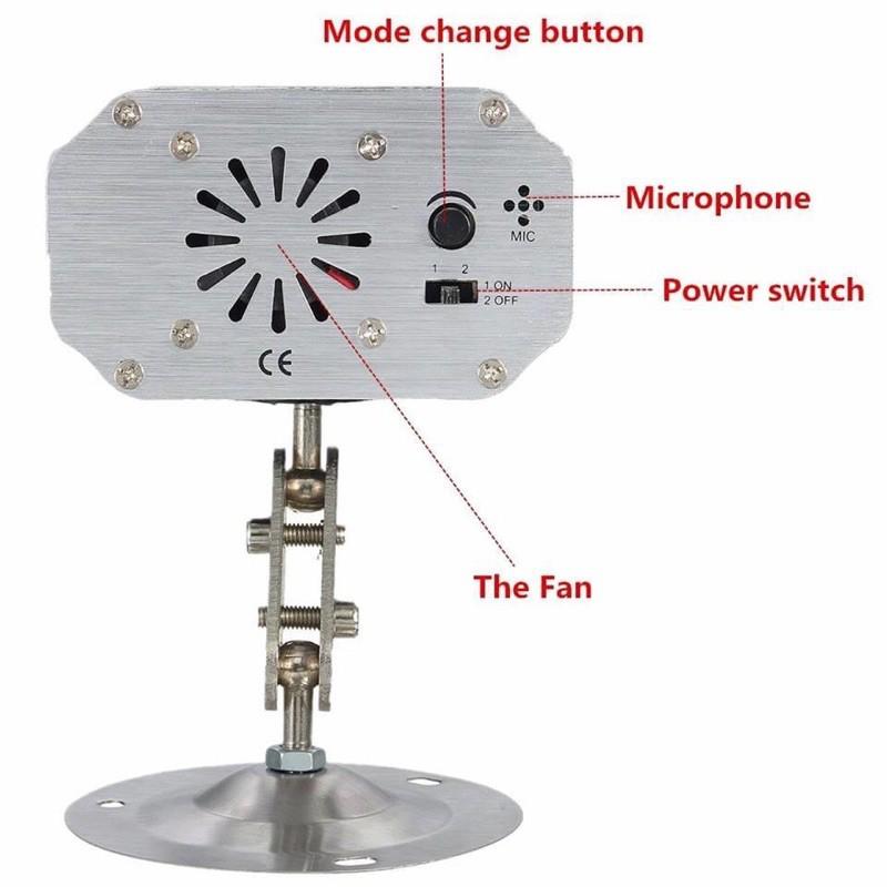 Đèn Laser Hoa mini cảm biến theo nhạc | Có remote điều khiển từ xa| Đèn Laser Sân khấu| Vũ trường| Bay phòng| Karaoke