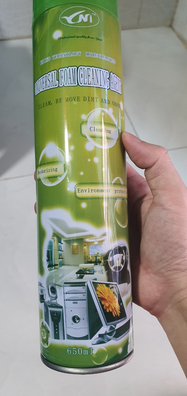 Chai xịt vệ sinh laptop đa năng Handboss | Chai xịt bọt tuyết đa năng (650ml) - Hàng chính hãng