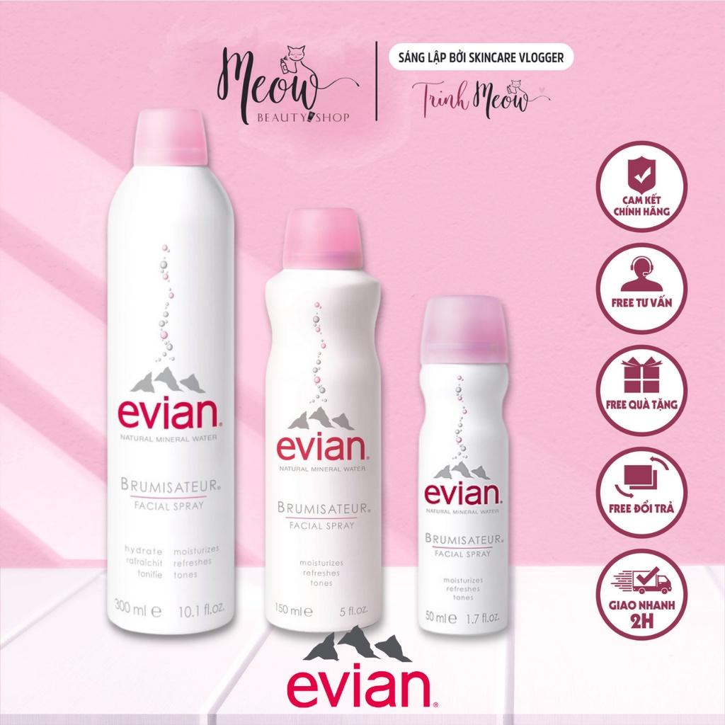 Xịt khoáng Evian cấp ẩm làm dịu da Facial Spray 50ml - 150ml - 300ml