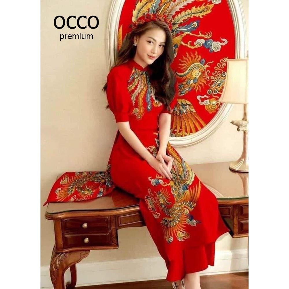 Áo dài cách tân họa tiết siêu đẹp AD250 [HÀNG XUẤT NHẬT-HÀN QUỐC