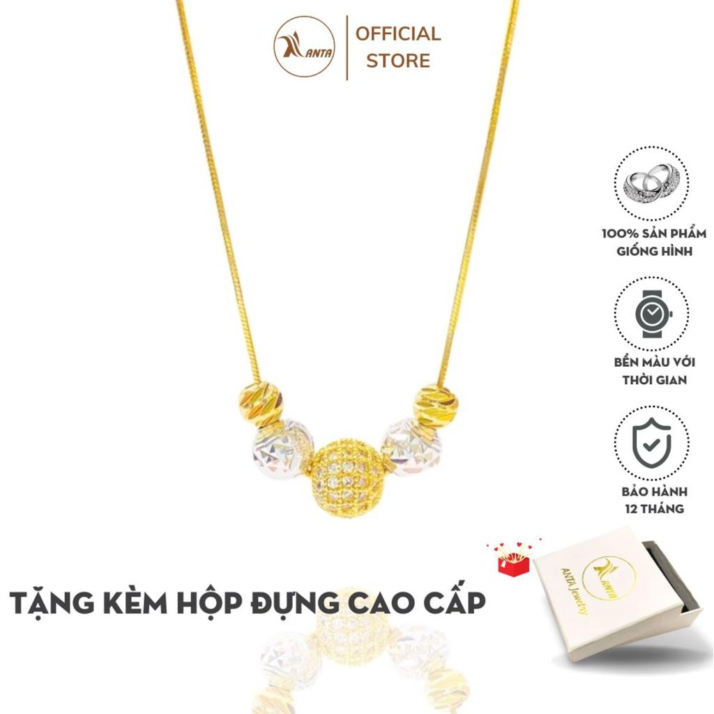 Dây chuyền ANTA Jewelry ATJ5020, vòng cổ liền mặt bi quả cầu mix rất đẹp