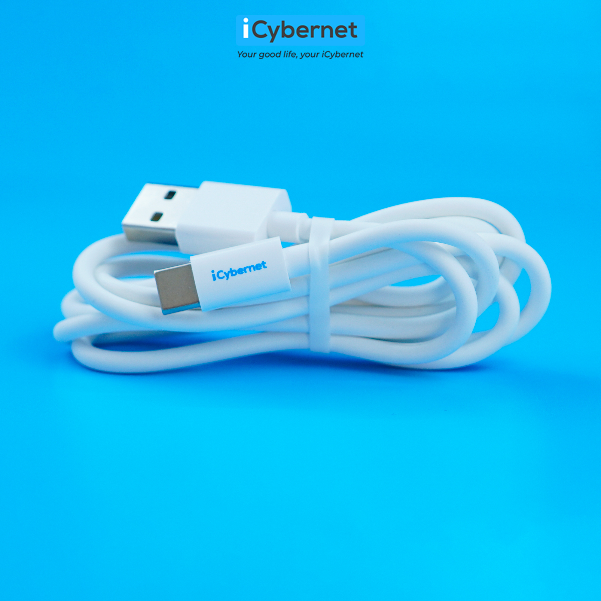 Hình ảnh Cáp sạc và truyền dữ liệu 2.4A iCybernet IC-1002 USB to TypeC - Hàng chính hãng