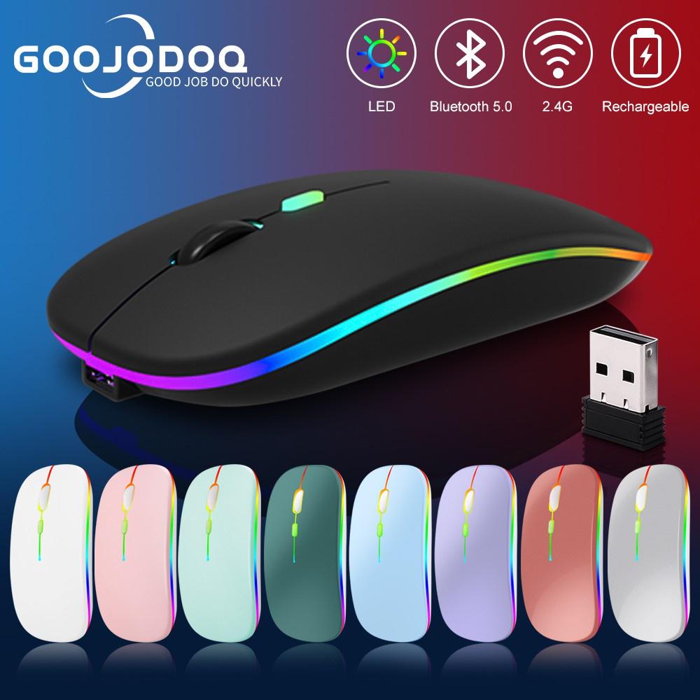 [HÀNG CHÍNH HÃNG GOOJODOQ] M06 - Chuột Bluetooth Sạc Không Dây Siêu Mỏng Nhiều Màu Sắc Đèn Nền