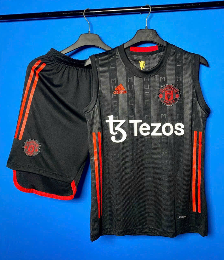 BỘ QUẦN ÁO BÓNG ĐÁ SÁT NÁCH MANCHESTER UNITED 2023-2024 VẢI THÁI GAI LƯỚI