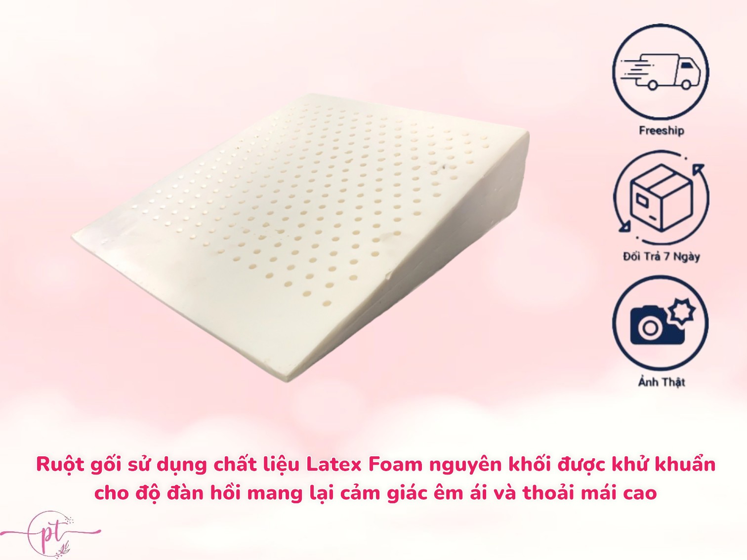 Gối Latex Foam Chống Trào Ngược Cho Người Lớn Kingroll 