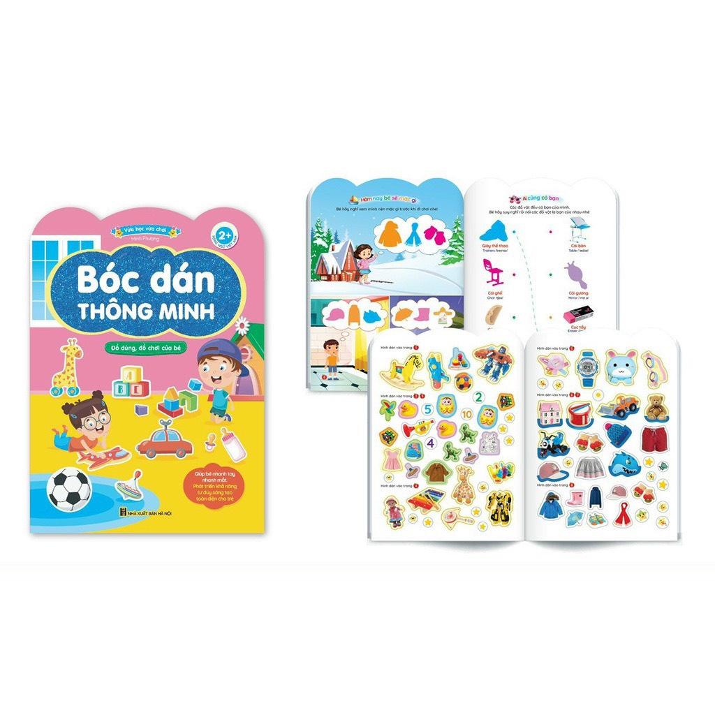 Bóc dán thông minh, 6 chủ đề vừa học vừa chơi học mà chơi, chơi mà học 365 sticker