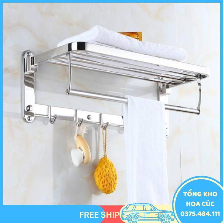 Giá Vắt Khăn Nhà Tắm Inox 304 Cao Cấp Sáng Bóng - Giá Vắt Khăn 2 Tầng Tiện Lợi - Vận Chuyển Miễn Phí Toàn Quốc