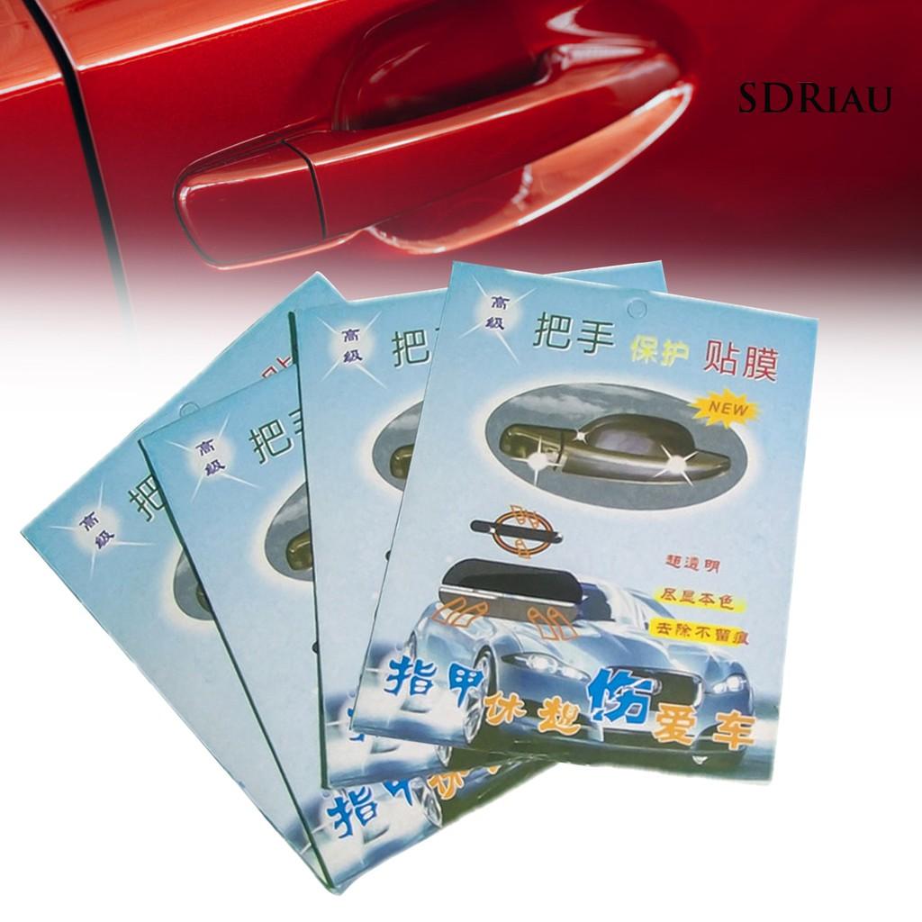 4 Miếng Dán Bảo Vệ Tay Nắm Cửa Xe Hơi Chống Trầy Xước