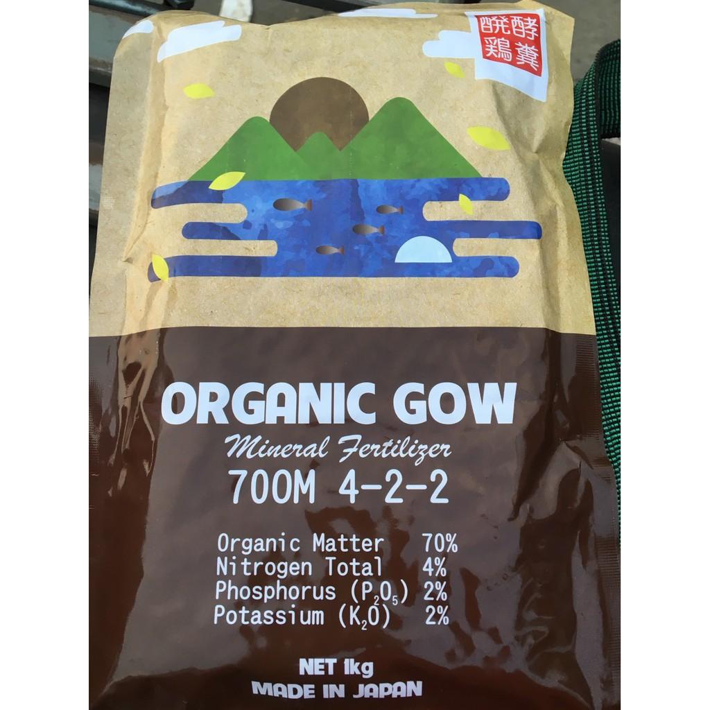 Phân Organic GOW Nhật Bản 4-2-2 gói 1kg