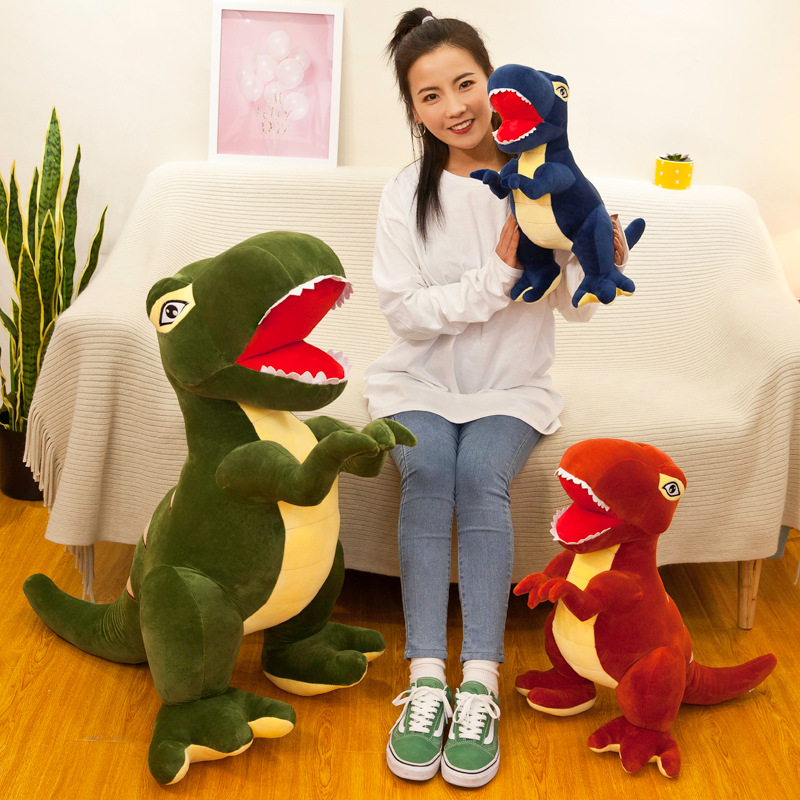 Gấu bông khủng long bạo chúa Dinosaur mạnh mẽ siêu ngầu (30cm---&gt;60cm) vải nhung mềm mịn cao cấp, an toàn cho bé