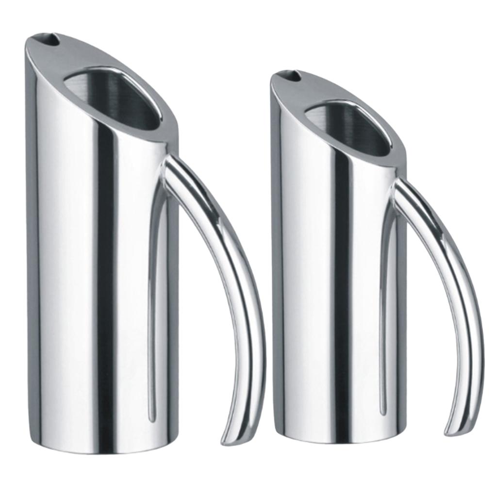 2 Pieces Stainless Water Pitcher with Ice Guard 1.6L Beverage Iced Tea Pot