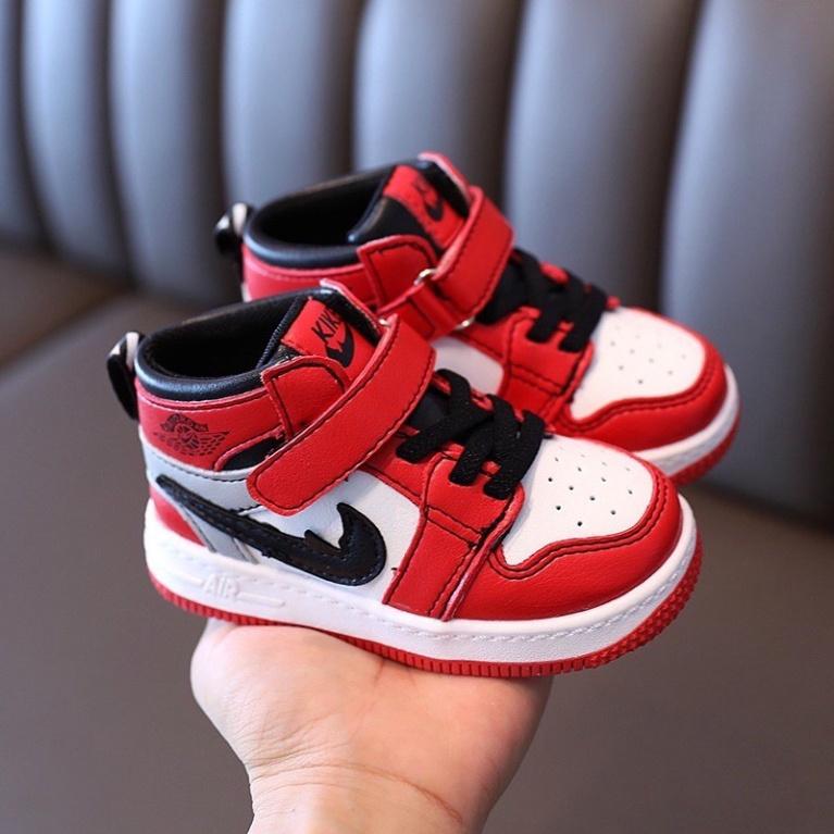 Cho Bé Giày Thể Thao cổ cao Quảng Châu cao cấp cho bé trai bé gái JK68 (Ảnh thật, video)