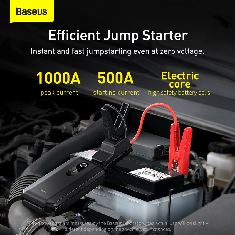 Bộ Kích Xe Hơi Chính hãng Baseus CRJS01 Kiêm Sạc Dự Phòng Dung Lượng 8000 mAh