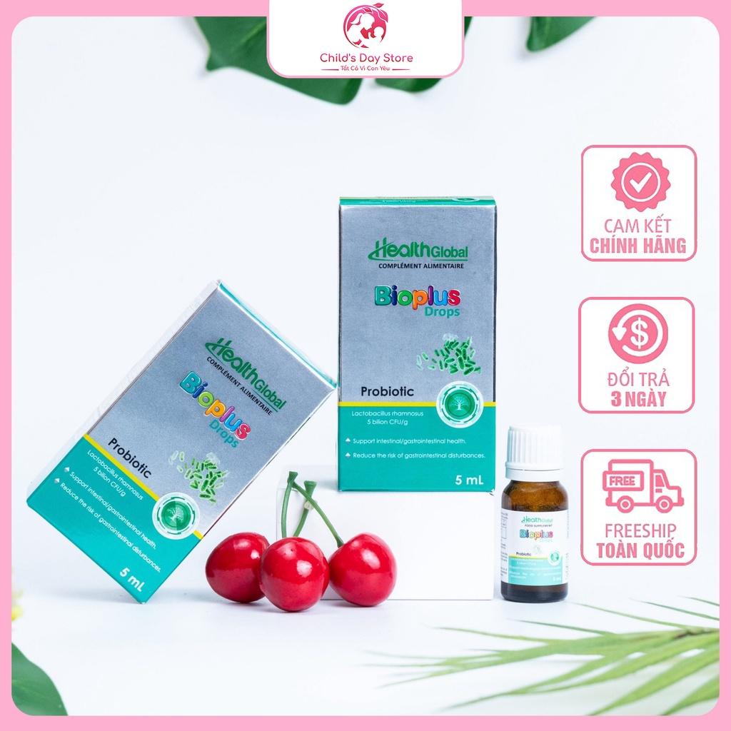 Men vi sinh BIOPLUS DROPS HealthGlobal cân bằng hệ vi sinh đường ruột cho bé