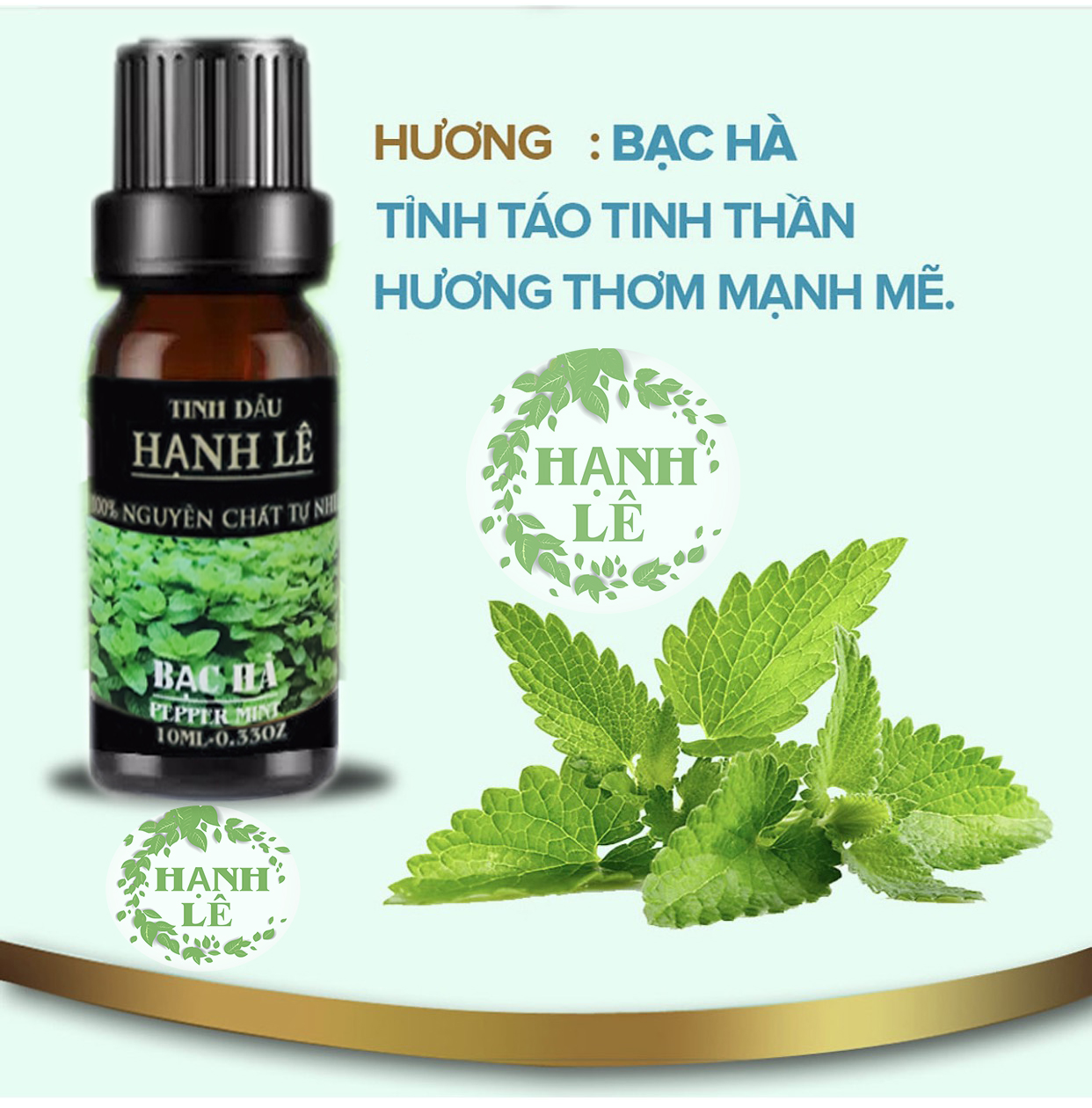 TINH DẦU BẠC HÀ HẠNH LÊ 100% NGUYÊN CHẤT TỪ THIÊN NHIÊN (10ML)