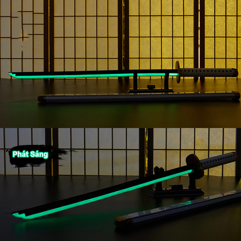 Đồ Chơi Lắp Ráp Xếp Hình Mô Hình Kiếm Dạ Quang Sword Yado Ichimonji Của Zoro Đảo Hải Tặc 1508 Với 800 PCS