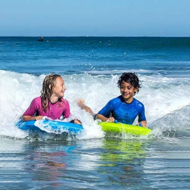 Inflatable Surf Board With Handles Lightweight Swimming Floating Surfboard Aid Mat Surfing Summer Water Fun Toy For Kids Adult