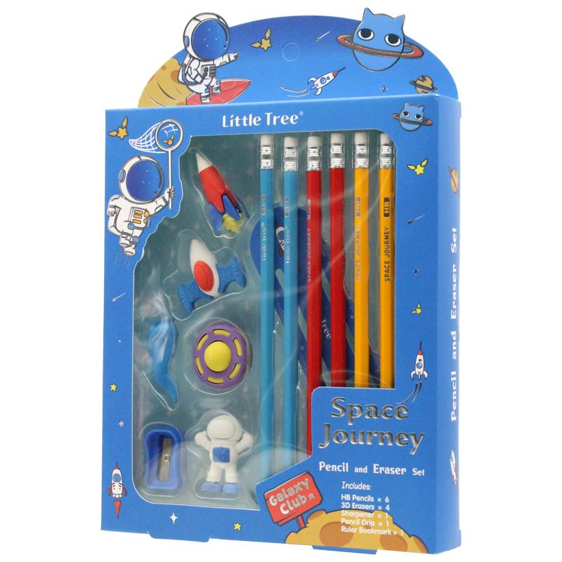 Bộ Dụng Cụ Học Tập Phi Hành Gia Space Journey - Little Tree GP8020-E (13 Chi Tiết)