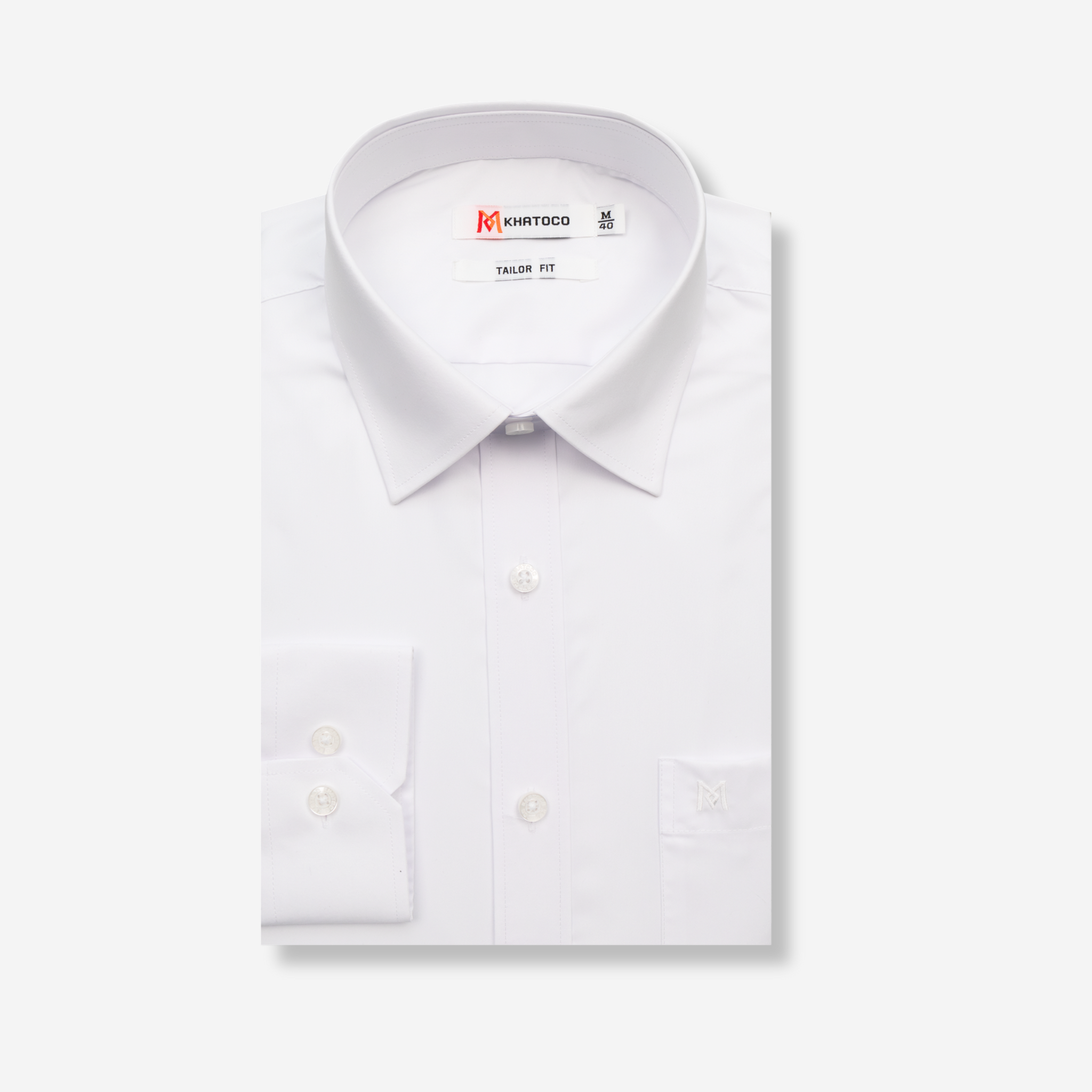 Áo sơ mi nam KHATOCO Tailor Fit dài tay A1MD360T1-CNTR011-2708-D
