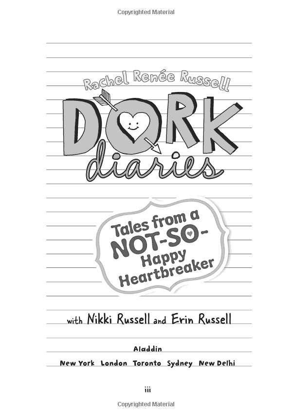 Dork Diaries 6 - Tales from a Not-So-Happy Heartbreaker (Hardcover)