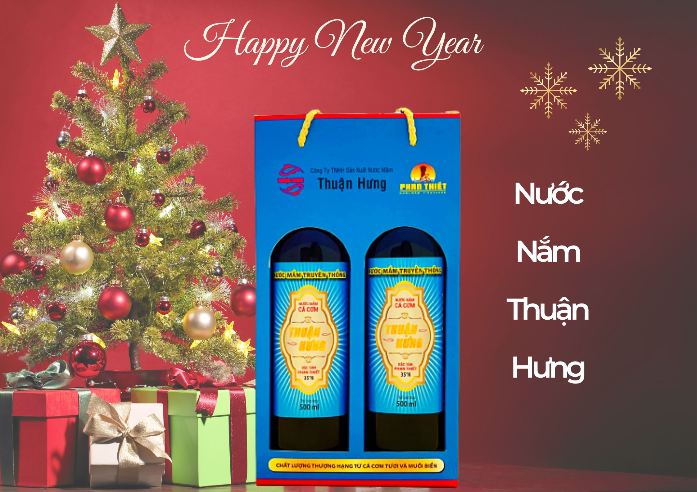 NƯỚC MẮM PHAN THIẾT CHAI THỦY TINH - THUẬN HƯNG 35 ĐẠM/1 HỘP 2 CHAI 500ML