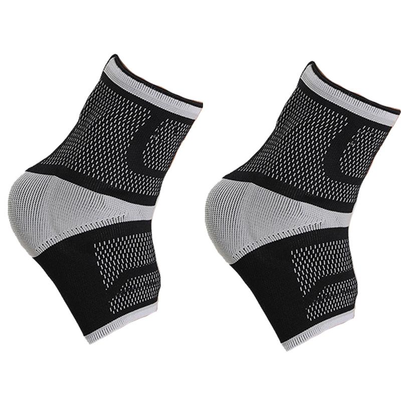 1 3D Silicone Hỗ Trợ Mắt Cá Chân Nẹp Thể Dục Nén Chống bong gân Tấm Bảo Vệ Bóng Rổ Bóng Đá Bảo Vệ Mắt Cá Chân Logo Tùy Chỉnh Color: Black Size: XL