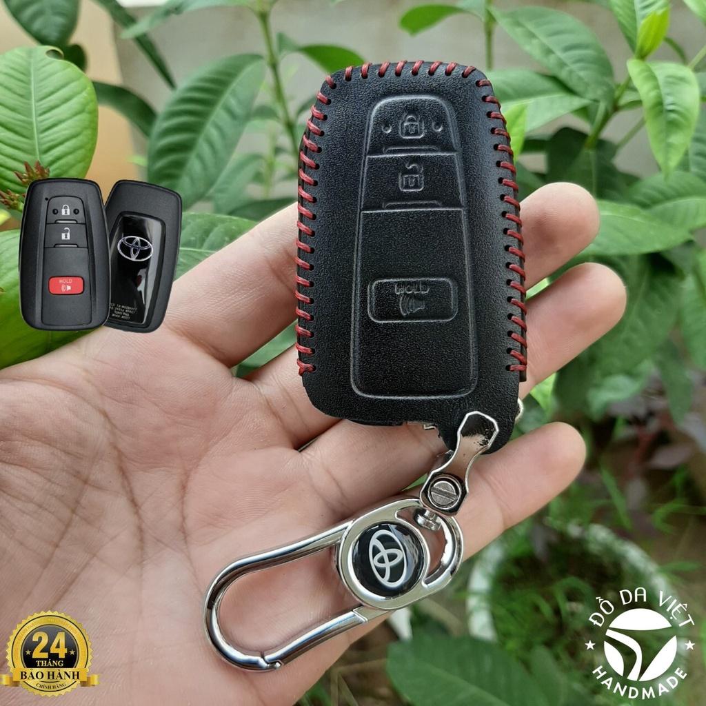 Bao Da Toyota Corolla Cross, Bao Da Chìa khoá da bò thật bảo hành da 2 năm. Khắc Tên & Số ĐT Chủ Xe.