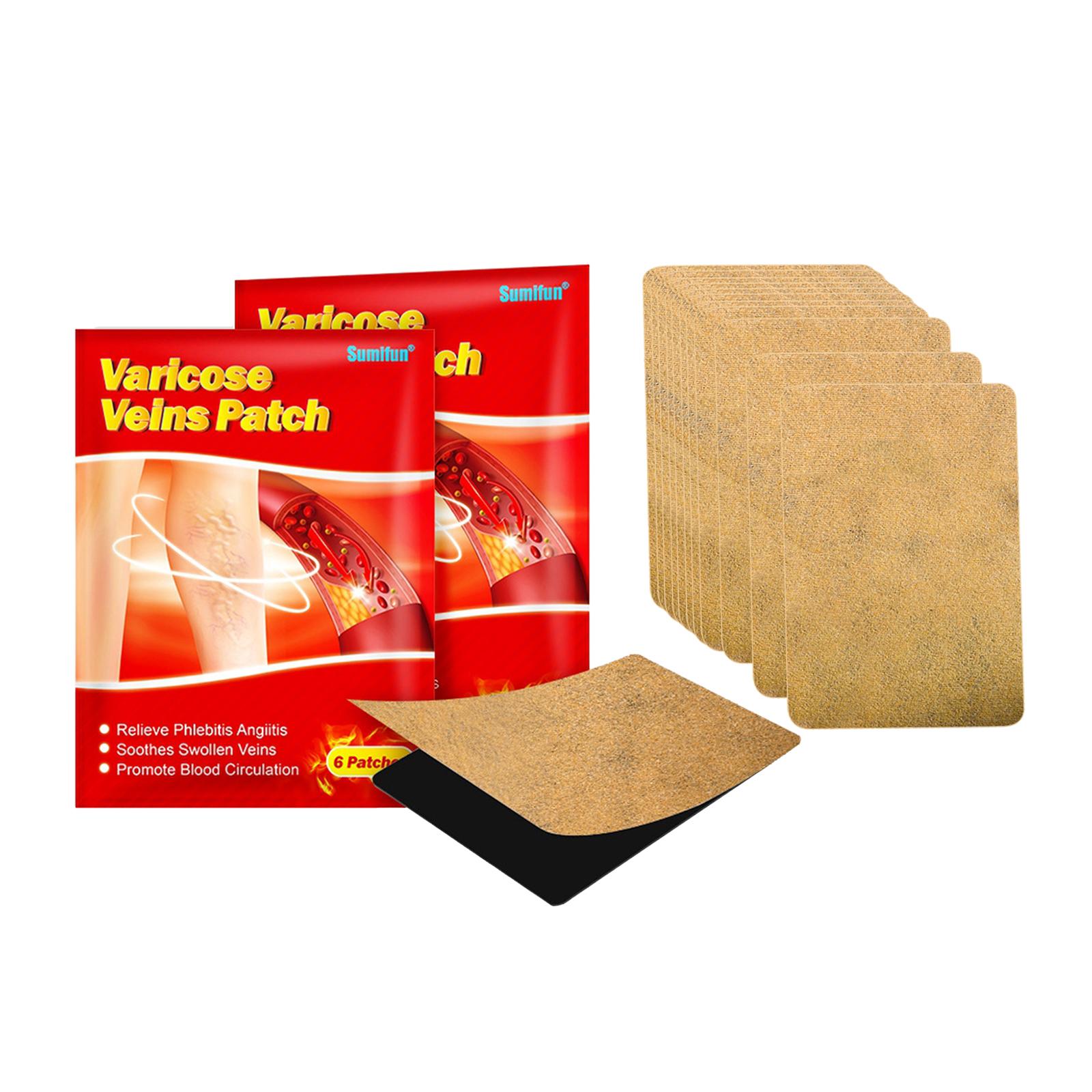 12Pcs Chinese Varicose Veins Plaster Varicosity Herbal Back Patch 7x10 cm