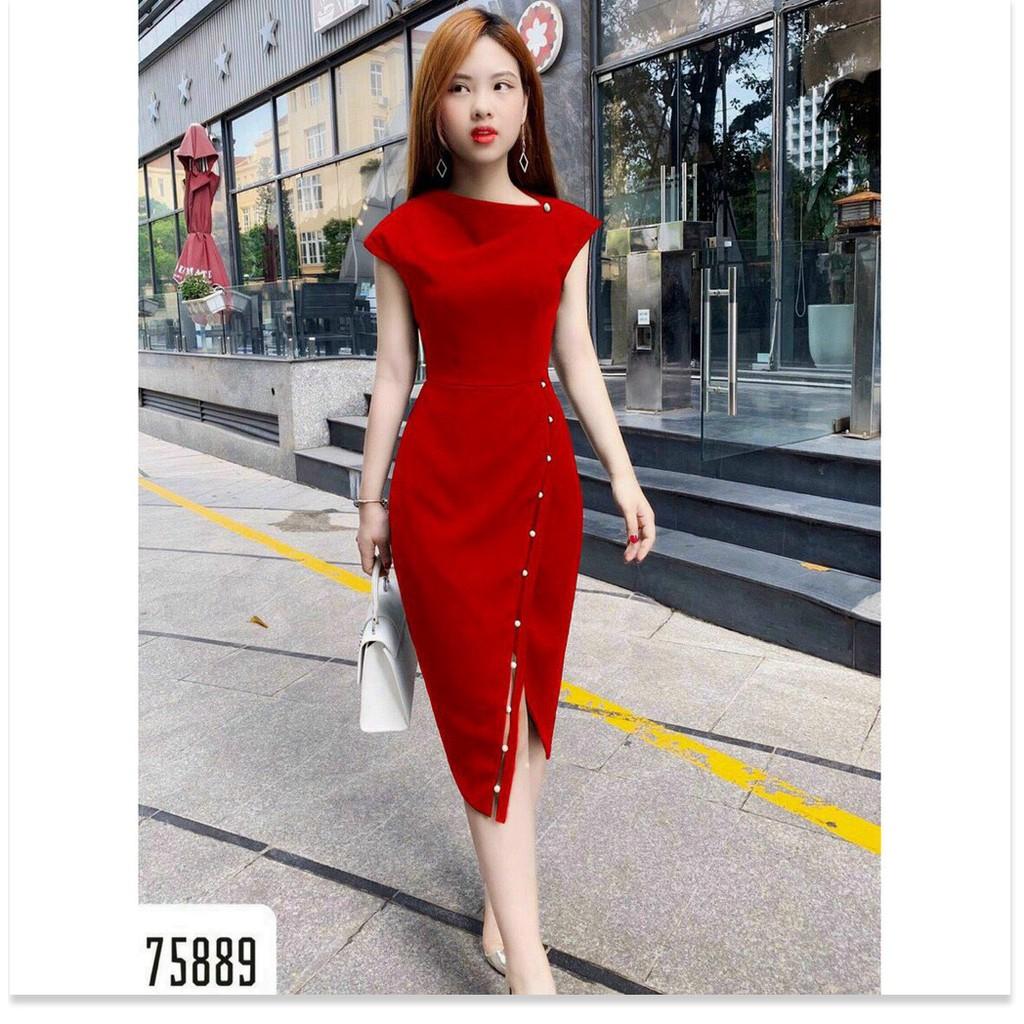 ĐẦM UMI ĐÍNH CƯỜM 2 MÀU XINH XẮN,HỌA TIẾT TRƠN NHƯNG KHÔNG KÉM PHẦN SANG TRỌNG THỜI TRANG MỚI KME