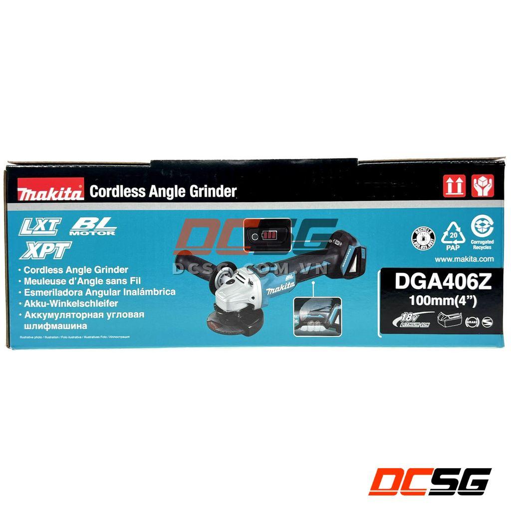 Máy mài góc 100mm dùng pin 18V Makita DGA406Z | DCSG
