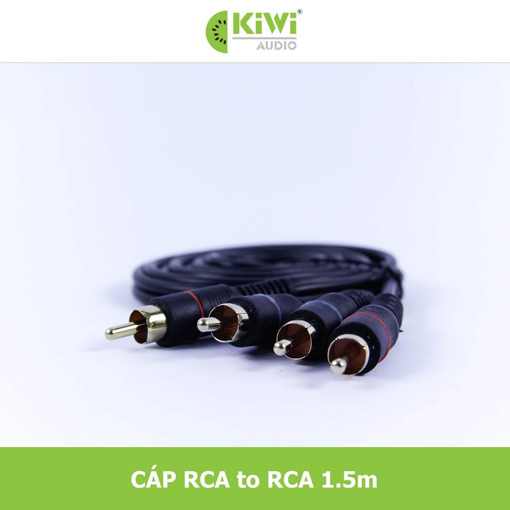 Dây audio Kiwi cao cấp 2 AV hoa sen ra 2 AV, lõi đồng, hàng chính hãng