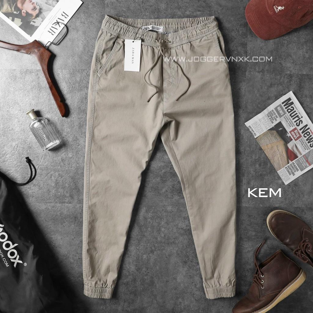 Quần Jogger Bo Gấu, Quần Kaki Nam Nữ Ôm Dáng - Kaki Cao Cấp Za.r