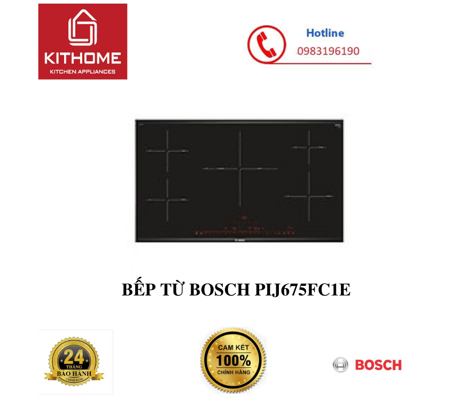 BẾP TỪ BOSCH PIJ675FC1E - Hàng chính hãng