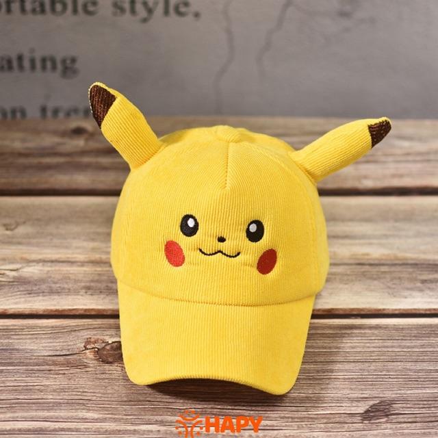 Nón kết nhung Pikachu cho bé yêu 2-6 tuổi